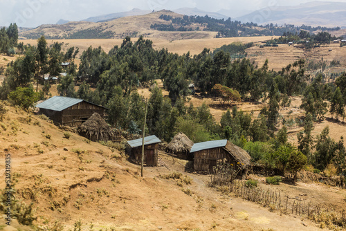 Small village in Simien mountains, Ethiopia