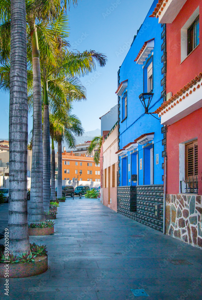 Colonial Street of Puerto de la Cruz on the island of Tenerife