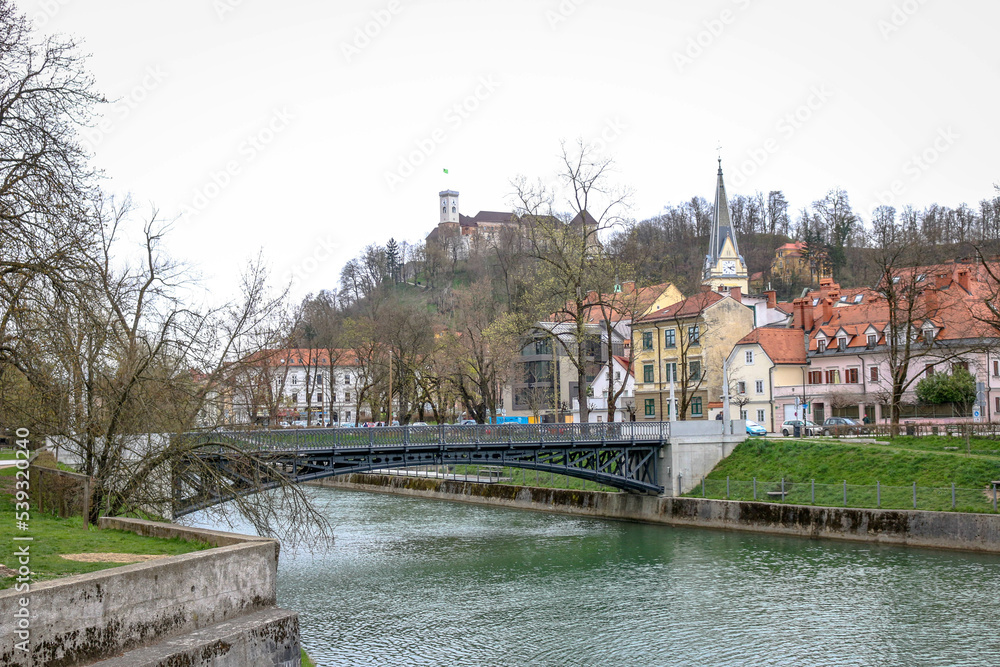 View from the city of Ljubljana, Slovenia
