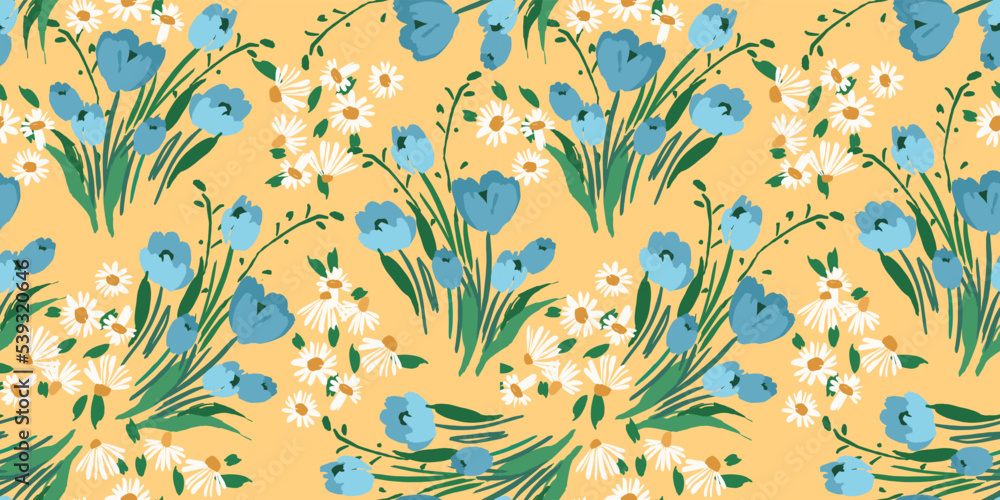 Floral seamless pattern. Vector design for paper, cover, fabric, interior decor and other Floral seamless pattern. Vector design for paper, cover, fabric, interior decor and other