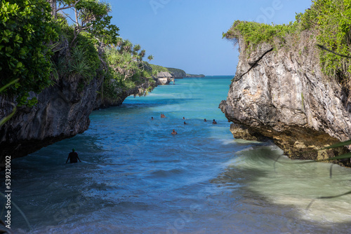 Eden Rock Zanzibar in Makunduchi. Magical paradise place. Beautiful beach and bay.