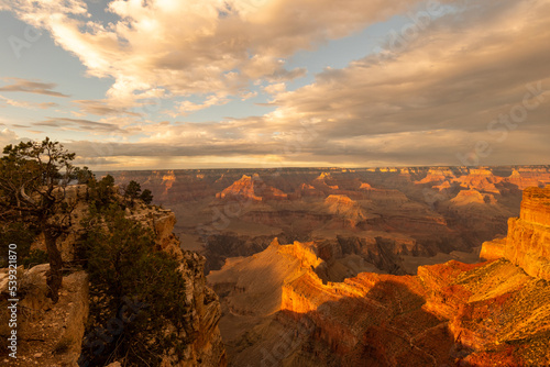 grand canyon sunset light