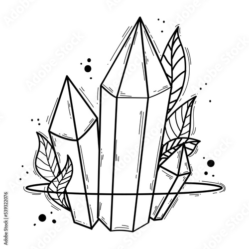 Isolated esoteric diamonds Esoterism sketch icon Vector