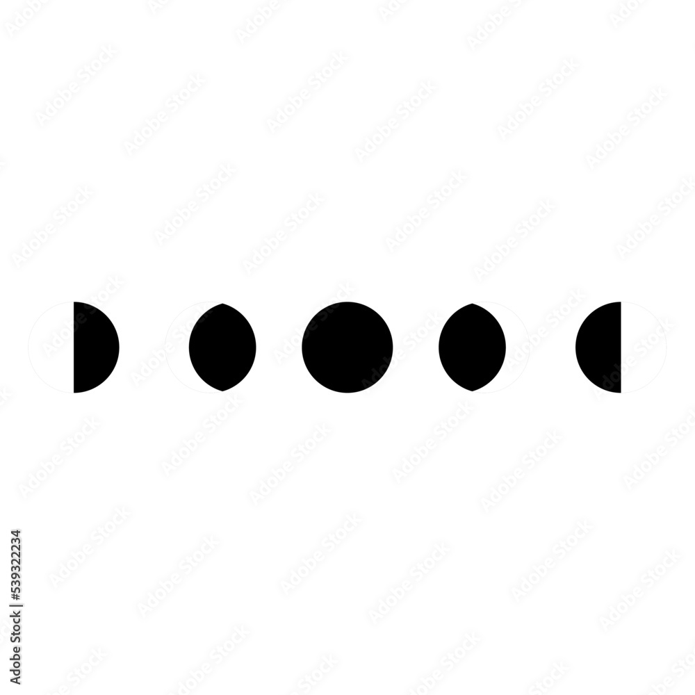 Moon phases Esoterism sketch icon Vector Moon phases Esoterism sketch icon Vector