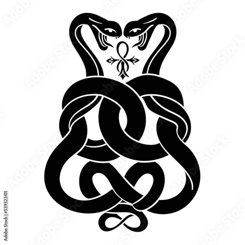 Egyptian Infinity Cobra , ankh VECTOR