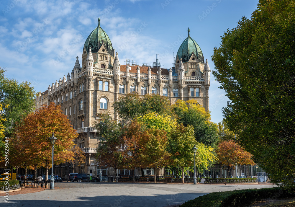 Swabian apartment building at Liberty Square - Budapest, Hungary