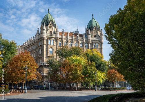 Swabian apartment building at Liberty Square - Budapest, Hungary