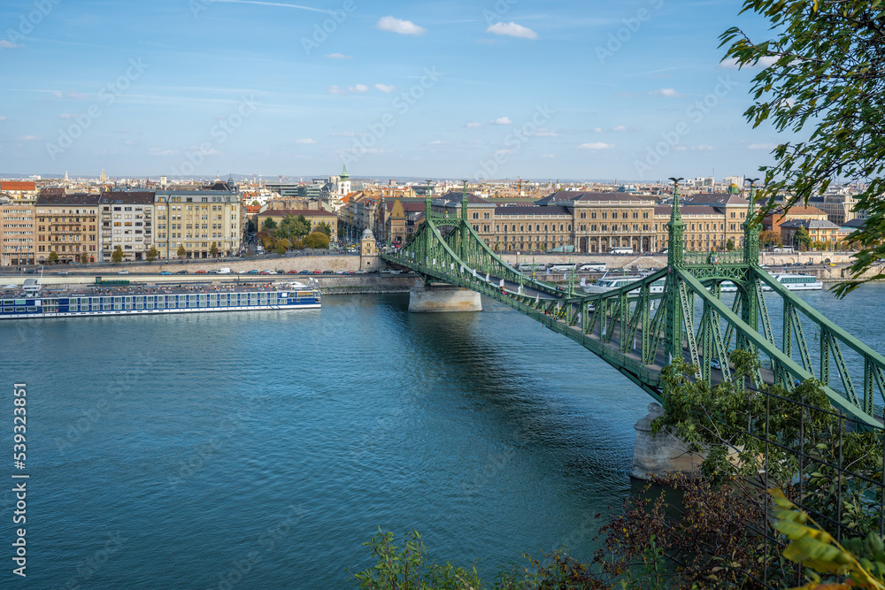 Liberty Bridge and Danube River - Budapest, Hungary