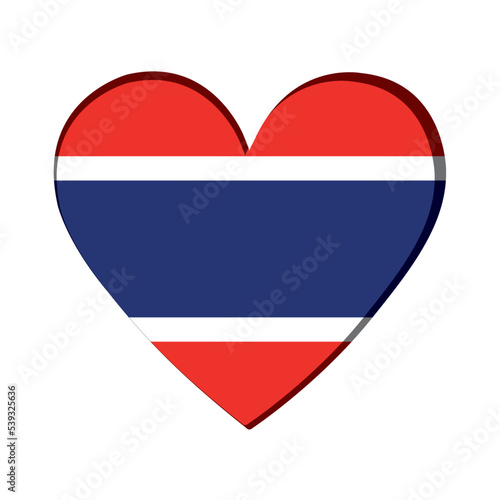 Isolated heart shape with the flag of Thailand Vector Free Download Isolated heart shape with the flag of Thailand Vector - GFXLoad