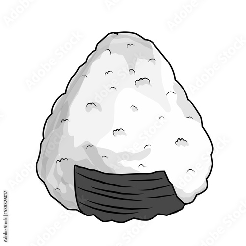 onigiri rice with seaweed