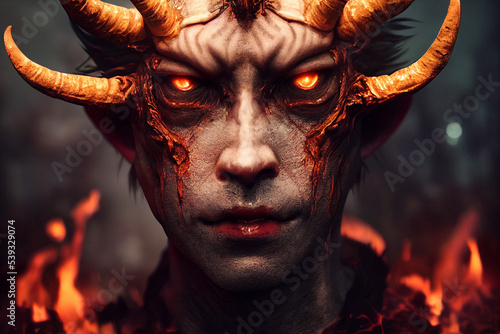 Demon devil monster. Generative AI
