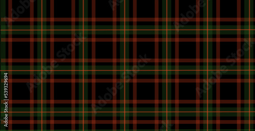 Dark christmas plaid texture flannel background vector illustration