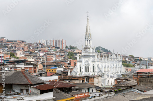 Fototapeta Naklejka Na Ścianę i Meble -  View of the city of Manizales in Caldas, Colombia.