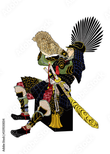 「月百姿」 「志津か嶽月 秀吉」その2