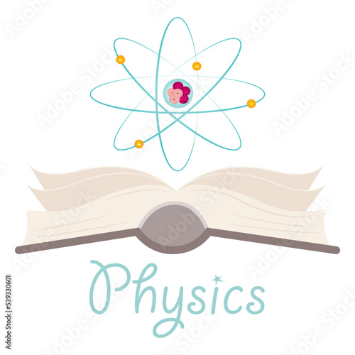 Physics Educational vector illustration graphic icon