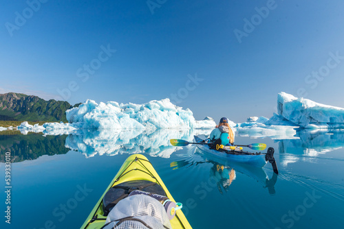 two people on the boat