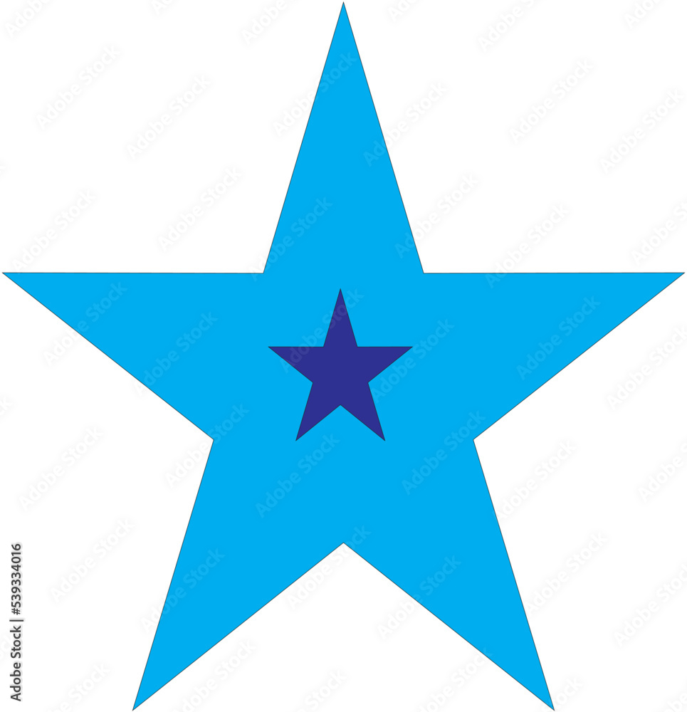 3d blue star 3d blue star