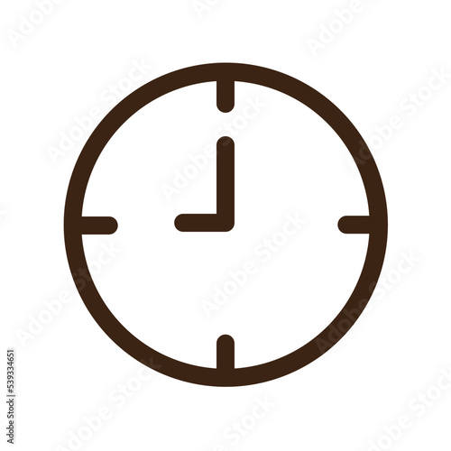 clock job office secretary work icon