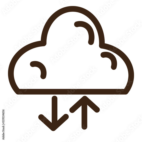 cloud computer internet technology transmit web icon