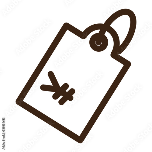 commerce finance price tag yen icon