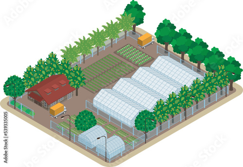 街並みの立体図. 都市の景観. 