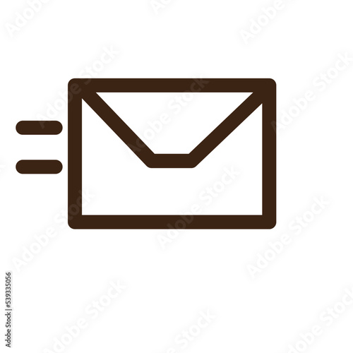 delivery envelope express fast mail service icon