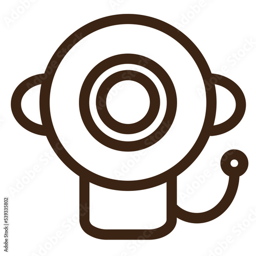 alarm bell burn fighter fire fireman job icon