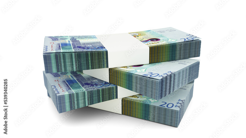 3d rendering of Stack of Kuwaiti dinar notes. Few bundles of Kuwaiti currency isolated on white background 3d rendering of Stack of Kuwaiti dinar notes. Few bundles of Kuwaiti currency isolated on white background