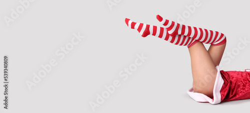 Legs of sexy young woman in...