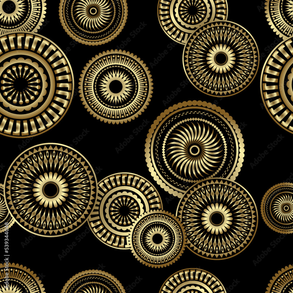Abstract geometric pattern. A seamless vector background. Gold and black ornament. Graphic modern pattern. Simple lattice graphic design Abstract geometric pattern. A seamless vector background. Gold and black ornament. Graphic modern pattern. Simple lattice graphic design