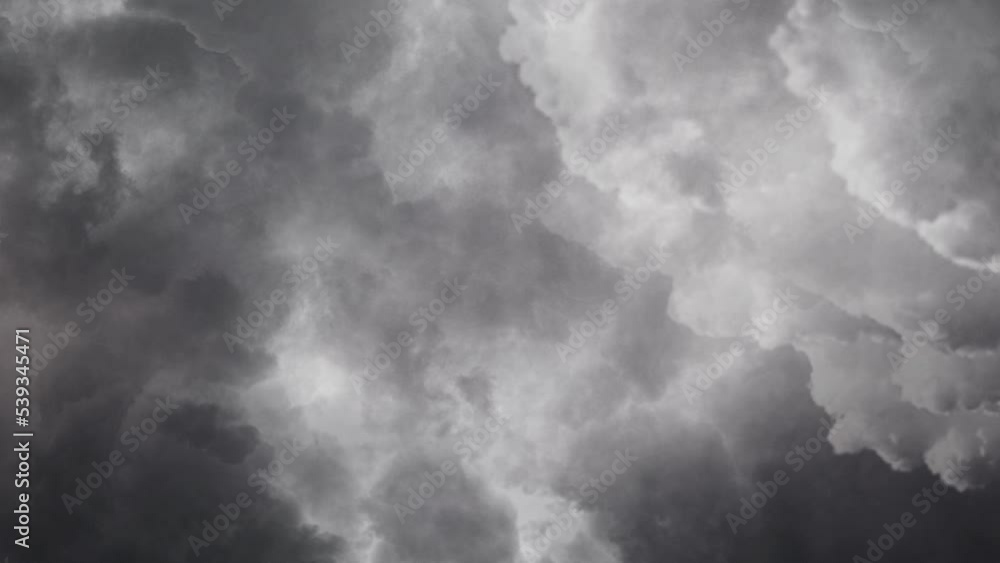 thunderstorm, lightning strike in the dark clouds thunderstorm, lightning strike in the dark clouds