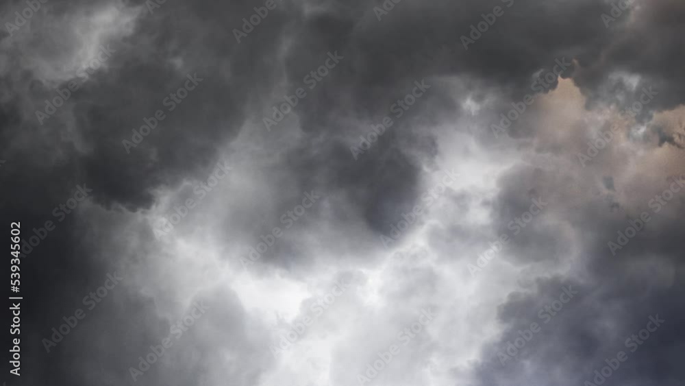 4k view of thunderstorm over dark sky 4k view of thunderstorm over dark sky