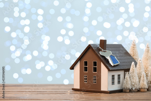 House model with key and Ch...