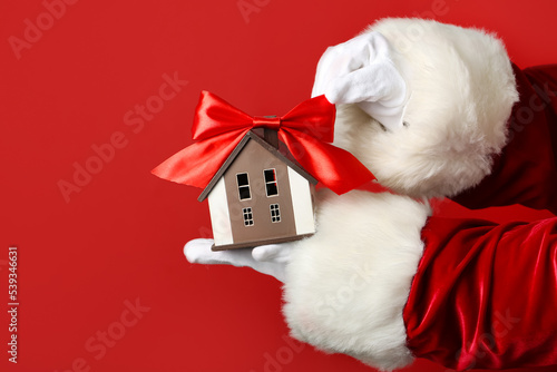 Santa Claus with house mode...