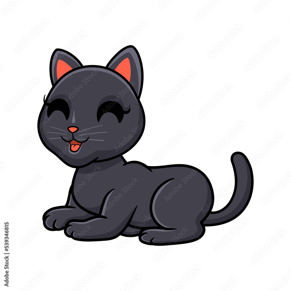 Cute bombay cat cartoon sitting