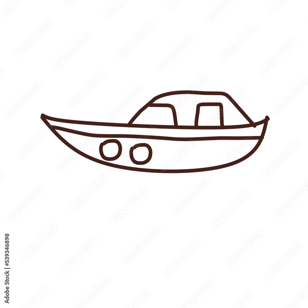 ship outline with children's drawing models ship outline with children's drawing models