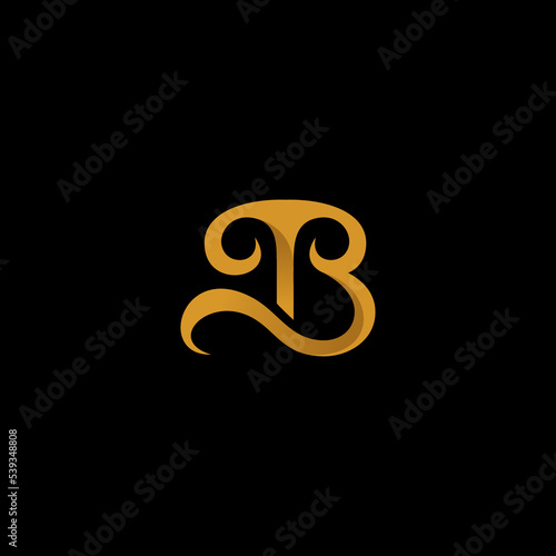 TB Initial Logo Design Vector Illustration