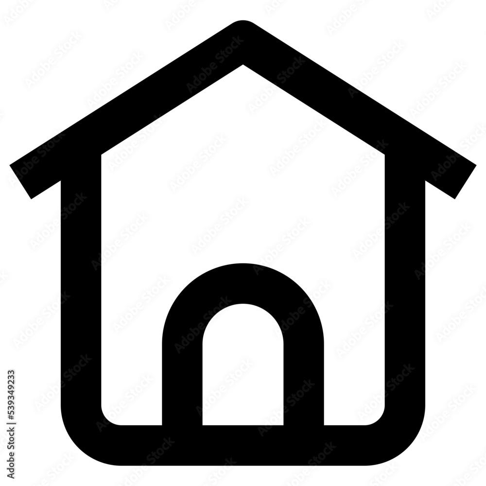 Icon Home Page With Style Outline Icon Home Page With Style Outline