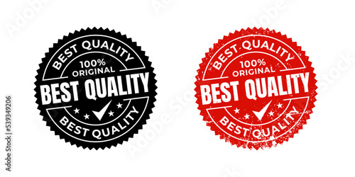 Best quality product label badge grunge stamp design. Vector Grunge Rubber stamp