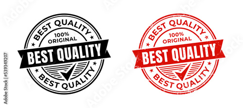 Best quality product label badge grunge stamp design. Vector grunge stamp