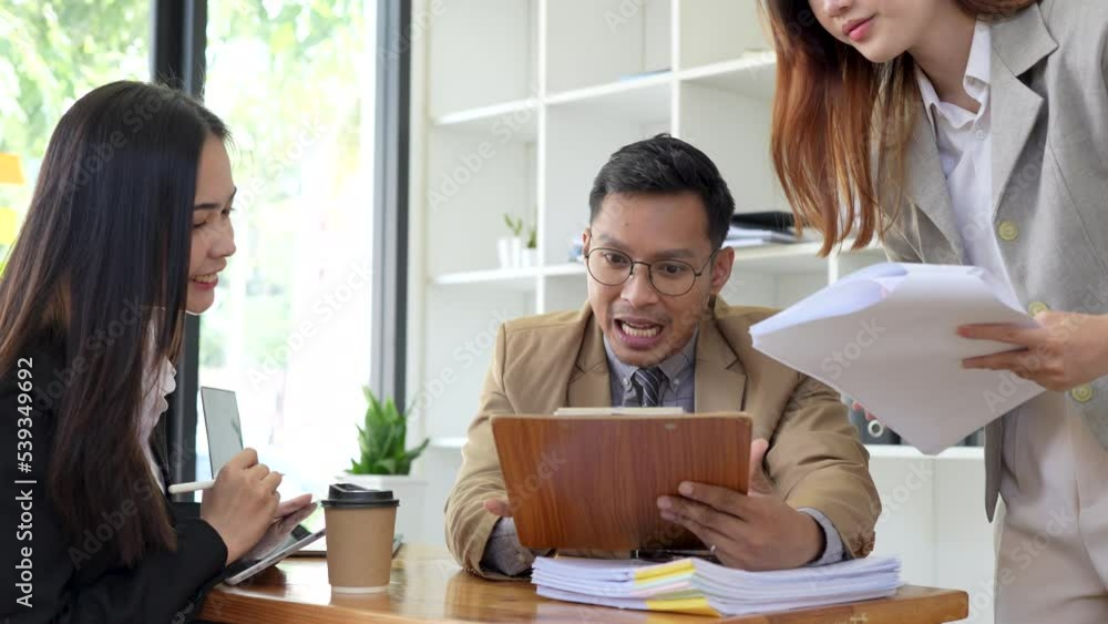 Asian Business consulting meeting and brainstorming new business plan finance investment Asian Business consulting meeting and brainstorming new business plan finance investment