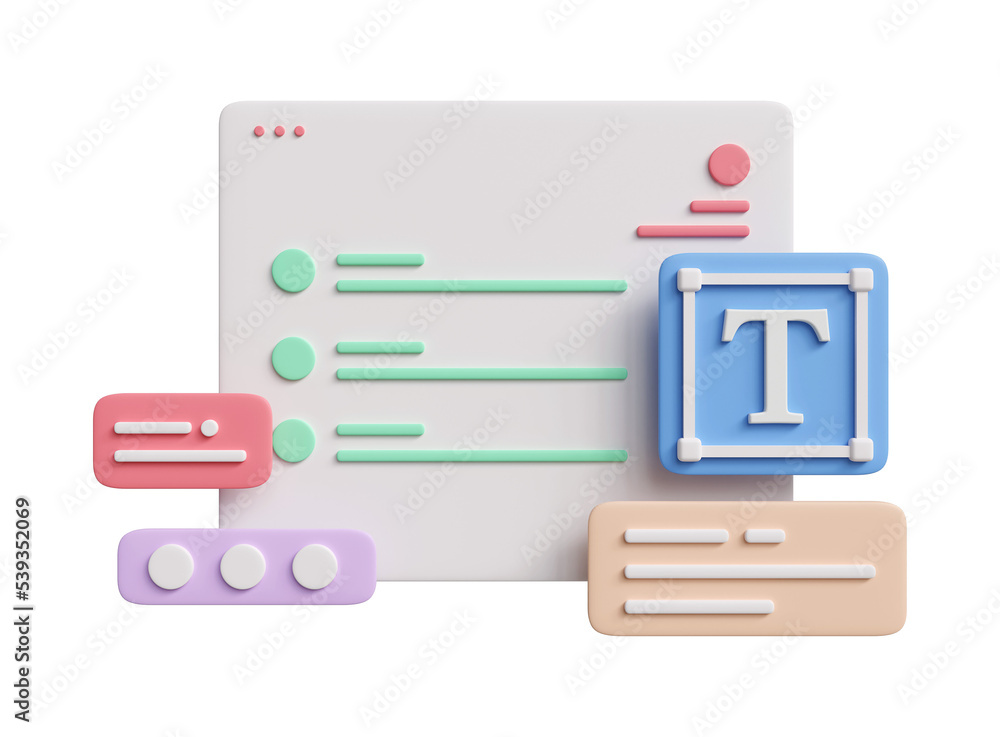 Web UI UX Design concept. 3D Web development and interface design. SEO optimization marketing. 3D rendering. Web UI UX Design concept. 3D Web development and interface design. SEO optimization marketing. 3D rendering.