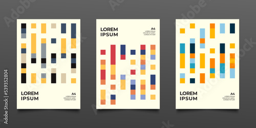 abstract squares vector background cover design template for flyer brochure poster card