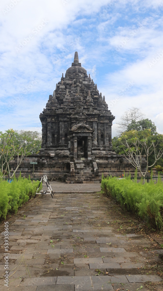 Bubrah Temple, this temple is a tourist destination in the international tourist area with Prambanan Temple. beautiful temple historical heritage.
