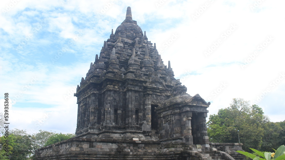 Bubrah Temple, this temple is a tourist destination in the international tourist area with Prambanan Temple. beautiful temple historical heritage.