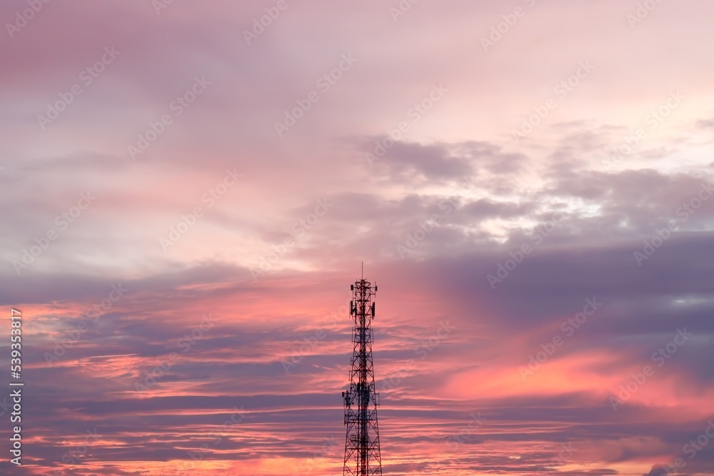 landscape of Signals tower with blue sky background, copy space landscape of Signals tower with blue sky background, copy space