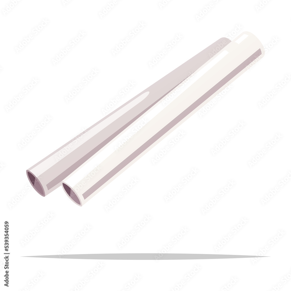 PVC Pipe vector isolated illustration PVC Pipe vector isolated illustration