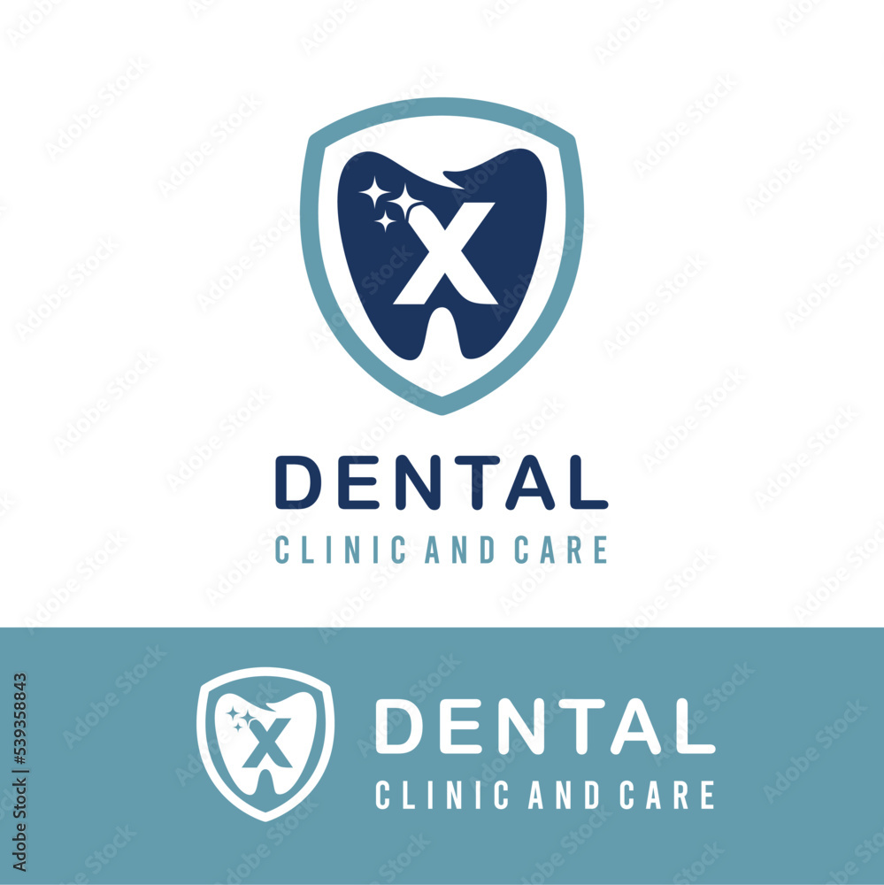 Initial x Letter with Tooth Dental Icon for Dental Clinic and Care for Simple Modern Logo Idea Initial x Letter with Tooth Dental Icon for Dental Clinic and Care for Simple Modern Logo Idea
