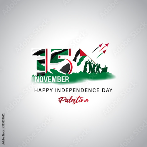 vector illustration for Palestine independence day