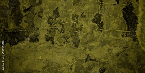 cracked and mossy wall background  polished gray concrete grunge textured wall  rough wall texture background  damaged dirty mossy wall surface.